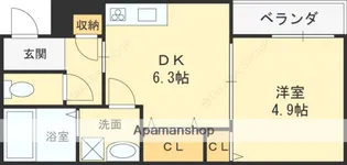 コンフォート菊水通【3階】の間取り