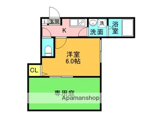 大阪府枚方市三矢町【アパート】の間取り
