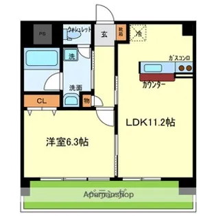 サンフレンズ新森【2階】の間取り