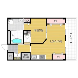 サンリスタ守口【304号室号室】の間取り