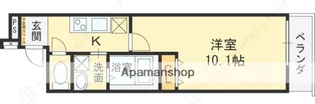 1Kの間取り画像