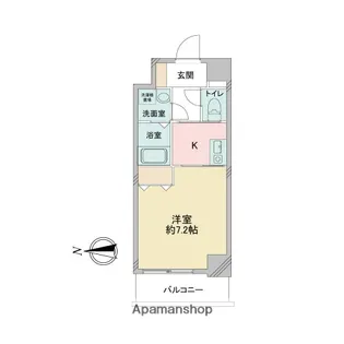 大阪府大阪市旭区高殿3丁目【マンション】の間取り