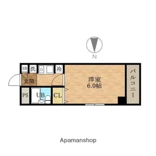 1Kの間取り画像