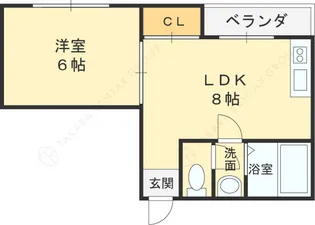 ベローナコート【4階】の間取り