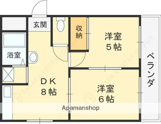 ハーモニー大宮【502号室】の間取り