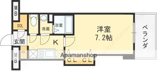 1Kの間取り画像