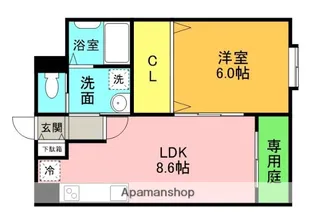 JOYFUL・HOUSE津田駅前【1階】の間取り