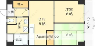 グリーンプラザ【4階】の間取り