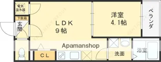 BELLハイツ守口【2階】の間取り