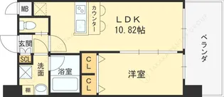 PHOERME城北公園(フェルム城北公園)【9階】の間取り