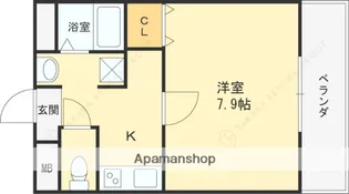 ヴィラナリー太子橋今市【7階】の間取り