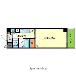 ギャレグラン【2階】の間取り