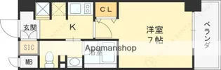 URBANLINK森小路駅前【1階】の間取り