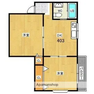 プレアール千林【4階】の間取り