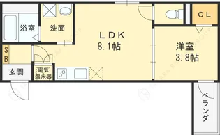 F ASECIA BEID【303号室号室】の間取り