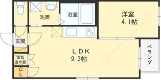 F ASECIA AELLO【3階】の間取り