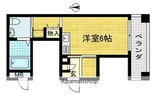 1Rの間取り画像