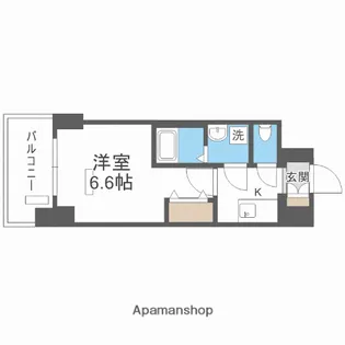 1Kの間取り画像