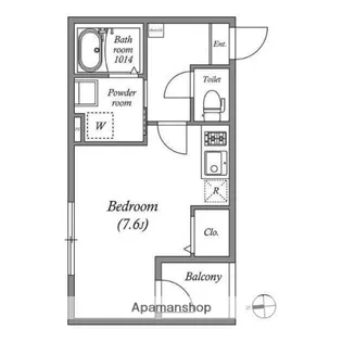 そよ風とラテと【0303号室】の間取り