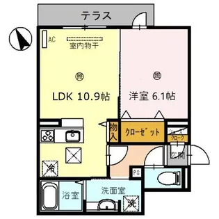 ルミノーザ【1階】の間取り