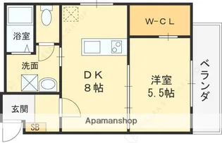L−BASE本町【1階】の間取り
