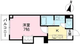 みおつくし城北【209号室号室】の間取り