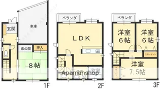 大阪府寝屋川市成田南町【一戸建】の間取り