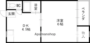 ハイネ忍ヶ丘【2階】の間取り