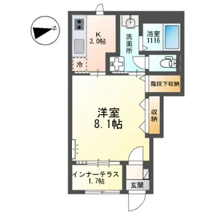 旭区森小路2丁目アパート工事【1階】の間取り