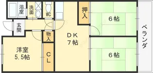 コートロイヤル【111号室号室】の間取り