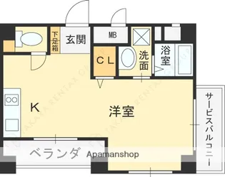 ガーデンヒルズ守口【702号室】の間取り