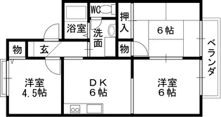 グレースハイム B棟【2階】の間取り