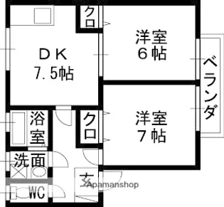 大阪府高槻市唐崎中2丁目【アパート】の間取り