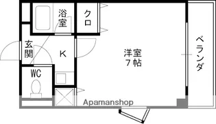 大阪府高槻市郡家本町【マンション】の間取り