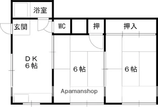 サニーハイツたかい【2階】の間取り