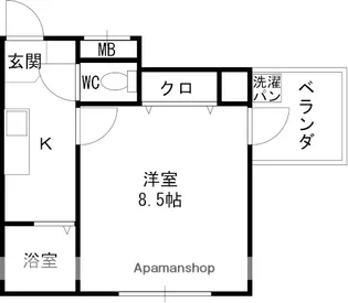 大阪府高槻市城北町2丁目【マンション】の間取り