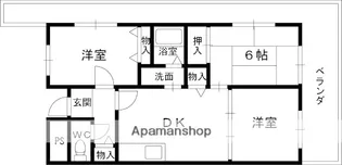 グランドヴィラ香里【3階】の間取り
