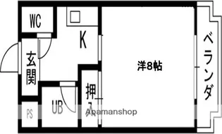 大阪府高槻市富田町5丁目【マンション】の間取り