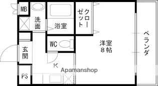 大阪府高槻市真上町2丁目【マンション】の間取り