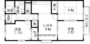メゾン出丸Ⅱ番館【1階】の間取り
