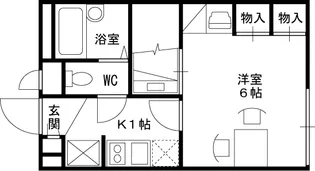 レオパレスパーク【2階】の間取り