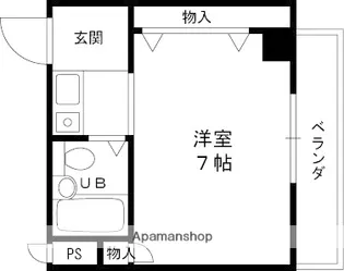 シェルプール弐番館【117号室】の間取り
