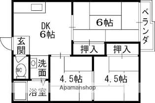 エヌハイツ【103号室】の間取り