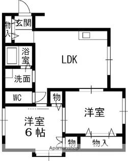 クレヨンハウス【2階】の間取り