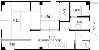 桃園マンション【203号室】の間取り