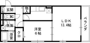 ロシュフォールM【3階】の間取り
