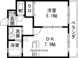 シェーン・ヴェレ【1階】の間取り