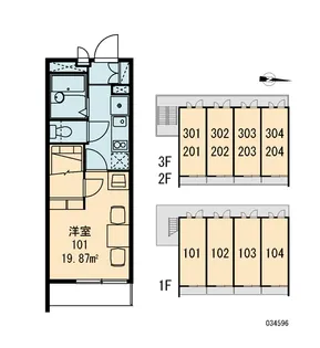 レオパレス高瀬ヒュッテ1【1階】の間取り