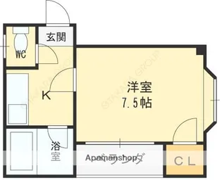 シャルマン大宮【402号室】の間取り