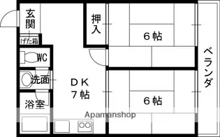 橋爪ビル【302号室】の間取り